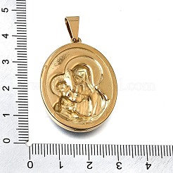 Ion Plating(IP) Printed Religion 304 Stainless Steel Pendants&nbsp;SA-CBA7062-07G-03