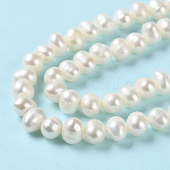 Natural Cultured Freshwater Pearl Beads Strands&nbsp;PEAR-E018-52