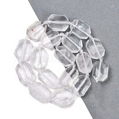 Natural Quartz Crystal Beads Strands&nbsp;G-B125-P16-01