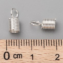 鉄コードの端  銀色のメッキ  10x4.5mm  穴：3.5mm  内径：3.5mm&nbsp;IFIN-E448-S