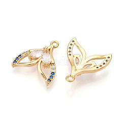Brass Micro Pave Cubic Zirconia Pendants&nbsp;LS-KK-N261-103G