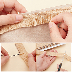 25M Polyester Tassel Lace Ribbon&nbsp;OCOR-WH0082-192A