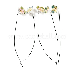 手描きの陶器製花茎（鉄製の茎付き）  花瓶や家の装飾に使える装飾的な造花ピック  ミックスカラー  285mm&nbsp;PR-CBAD4A8-01