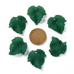 Autumn Theme Transparent Frosted Acrylic Pendants&nbsp;PAF002Y-29