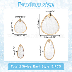 24Pcs 2 Styles Shell Pendants&nbsp;FIND-GA0004-51