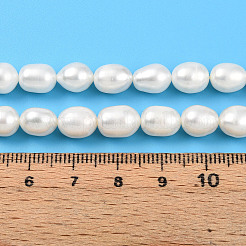 Natural Cultured Freshwater Pearl Beads Strands&nbsp;PEAR-N012-07Y-01