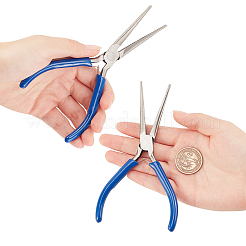 45# Carbon Steel Long Chain Nose Pliers&nbsp;PT-SC0001-55