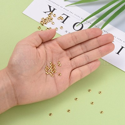 真鍮製ビーズキャップ  花  金色  サイズ：直径約4mm  穴  1.2mm&nbsp;KK-TB857-G-1