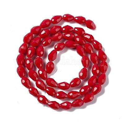 Faceted Glass Beads Strands&nbsp;GLAA-E037-02D-1