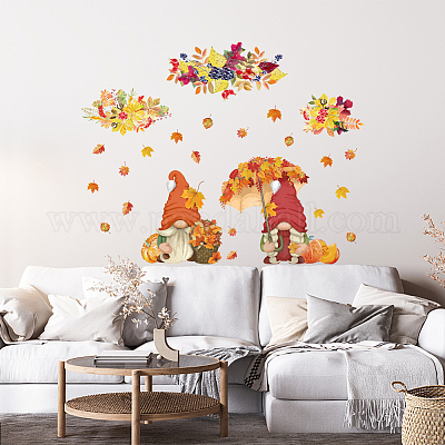 塩ビウォールステッカー  壁飾り  カエデの葉の模様  390x800mm&nbsp;DIY-WH0228-803-1