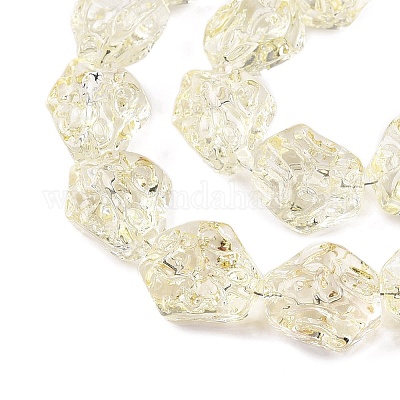 Electroplate Glass Beads Strands&nbsp;EGLA-N012-08F-1