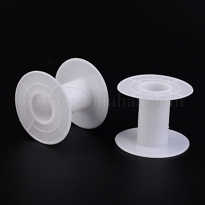 プラスチックスプール  ホイール  ホワイト  55x46mm  穴：21mm  ボビン：24mm&nbsp;TOOL-R003-1