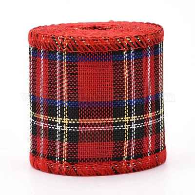 Polyester Imitation Linen Ribbon&nbsp;OCOR-G007-02F-1