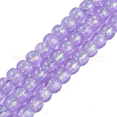 Handmade Foil Lampwork Beads Strands&nbsp;FOIL-K003-04A-1