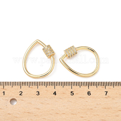 良質  Wholesale Brass Micro Pave Clear Cubic Zirconia Screw ポケモンカードゲーム