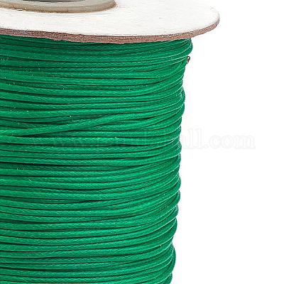 韓国のワックスポリエステルコード  グリーン  1mm  約85ヤード/ロール&nbsp;YC1.0MM-A165-1
