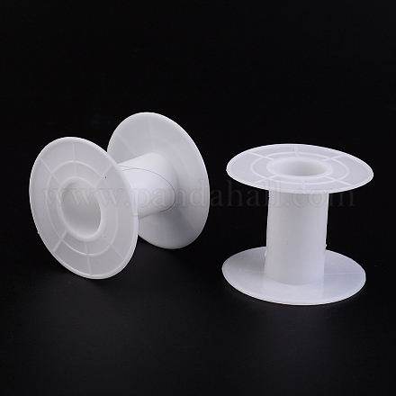 プラスチックスプール  ホイール  ホワイト  55x46mm  穴：21mm  ボビン：24mm&nbsp;TOOL-R003-1