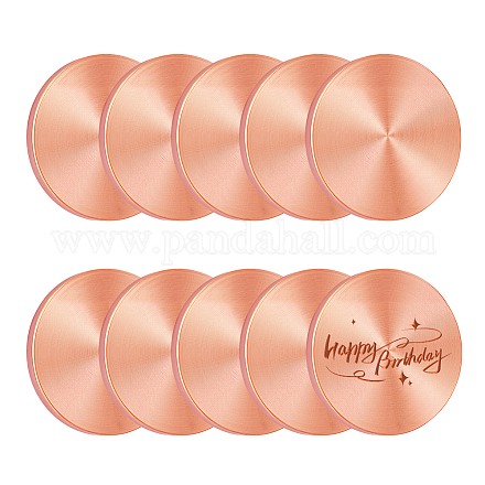 10Pcs Brass Sheets&nbsp;AJEW-PH0006-39-1