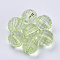 Transparent Acrylic Beads, Faceted, Round, Lawn Green, 8x8mm, Hole: 1.5mm, about 152pcs/43g