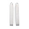 Non-Tarnish 304 Stainless Steel Pendants, Rectangle, Stainless Steel Color, 35x5x5mm, Hole: 2mm