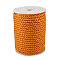 Twisted Nylon Cords, Dark Orange, 5mm, about 18~19yards/roll(16.4m~17.3m/roll)