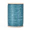 Flat Waxed Thread String, Micro Macrame Cord, for Leather Sewing Stitching, Light Blue, 0.8mm, about 109.36 yards(100m)/roll