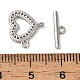 Brass Micro Pave Clear Cubic Zirconia Toggle Clasps&nbsp;KK-N254-69P-4