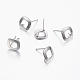 Non-Tarnish 304 Stainless Steel Stud Earring Findings&nbsp;STAS-I071-15P-1