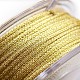 ポリエステルメタリック糸  ゴールド  1mm  約32.8ヤード（30m）/ロール&nbsp;OCOR-G006-02-1.0mm-34-3