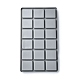 18 Grids Flocking PE Bead Design Boards&nbsp;ODIS-YW0001-04-2