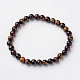 Natural Tiger Eye Round Bead Stretch Bracelets&nbsp;BJEW-L594-D08-1