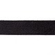 フラット片面模造レザーコード  ライチ模様  ブラック  25x1.8mm  約1.09ヤード（1m）/ロール&nbsp;LC-WH0002-01F-2