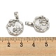 Brass Pave Shell Pendants&nbsp;KK-G490-37P-3