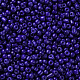 焼付塗装ガラスシードビーズ  ブルー  8/0  3mm  穴：1mm  約10000個/袋&nbsp;SEED-S002-K6-2