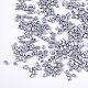 ペイントガラスビーズを焼く  キューブ  グレー  2~6x2x2mm  穴：0.8mm  約30000個/袋&nbsp;SEED-S023-11B-07-2