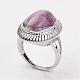 Natural Amethyst Finger Rings&nbsp;RJEW-P122-05-2