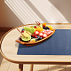 PVC マウスパッド  スエード付き  長方形  マリンブルー  400x800x1.6mm&nbsp;AJEW-WH20010-32B-6