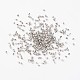真鍮製つぶし玉カシメ玉  チューブ  プラチナ  1.5x1.5mm  穴：1mm&nbsp;KK-R077-1.5mm-P-1