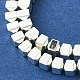 Electroplated Synthetic Non-Magnetic Hematite Beads Strands&nbsp;G-H020-I01-04-3
