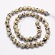 Natural Dalmation Jasper Beads Strands&nbsp;G-G542-10mm-07-2