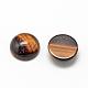 Natural Tiger Eye Cabochons&nbsp;G-R416-8mm-35-2