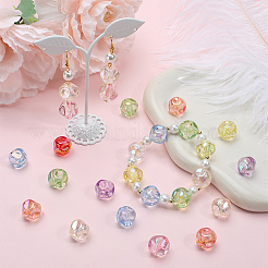160Pcs 8 Colors Plating Acrylic Beads&nbsp;OACR-SP0001-26