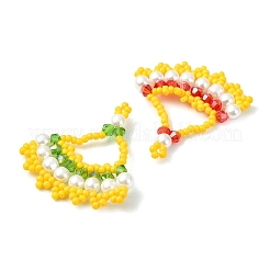 Glass Seed Beaded Pendants&nbsp;PALLOY-MZ01415