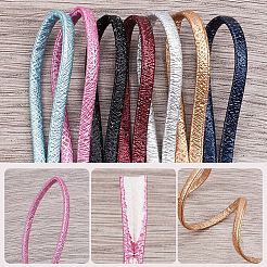 10M Folding Glitter PU Leather Cord&nbsp;OCOR-GF0004-11A