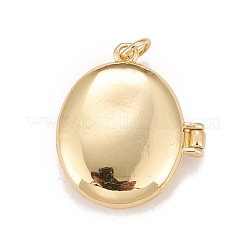 Brass Micro Pave Cubic Zirconia Locket Pendants&nbsp;KK-A161-37G
