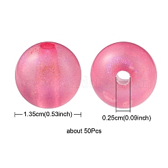Rainbow Iridescent Plating Acrylic Beads&nbsp;MACR-YW0002-19D