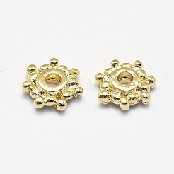 Long-Lasting Plated Brass Spacer Beads&nbsp;KK-K193-109G-NF