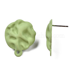 Spray Painted Iron Stud Earring Findings&nbsp;IFIN-N008-015A