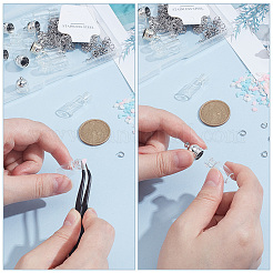DIY Glass Bottle Pendant Necklace Making Kits&nbsp;DIY-UN0007-62C