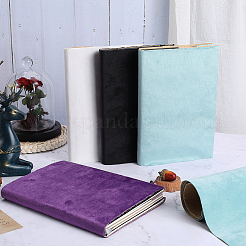 1.1m 粘着ベルベットブックカバー  ノートブックラップ  ターコイズ  37x0.06cm&nbsp;DIY-WH0491-88B-07